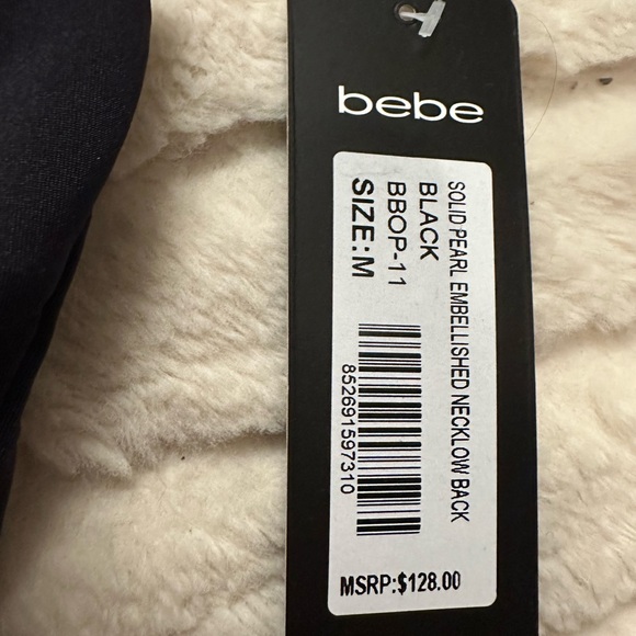 bebe Black Beaded Swimsuit - Picture 10 of 11